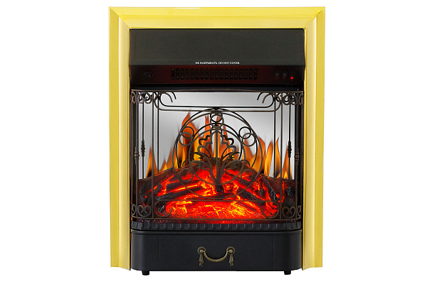 Royal Flame Corsica с очагом Majestic FX M Brass слоновая кость с патиной_2 Royal Flame Corsica с очагом Majestic FX M Brass слоновая кость с патиной_2