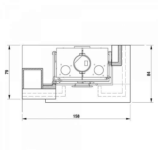 Облицовка LIVERPOOL sx, под MBL 78 sx (Palazzetti)_2 Облицовка LIVERPOOL sx, под MBL 78 sx (Palazzetti)_2