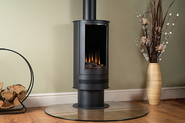 Трехсторонний электрокамин с обогревом BRITISH FIRES Ashurst Barrel Stove_0 Трехсторонний электрокамин с обогревом BRITISH FIRES Ashurst Barrel Stove_0
